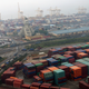 The vessel was supposed to arrive at the Chinese port of Dalian, seen here.